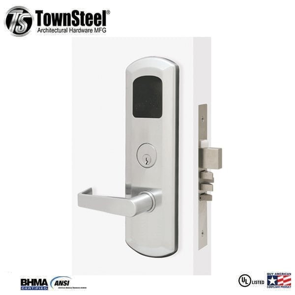 e-KONTOS 2000, 1B, XADB, Sentinel Lever, RH, Schlage C KD in Satin Chrome